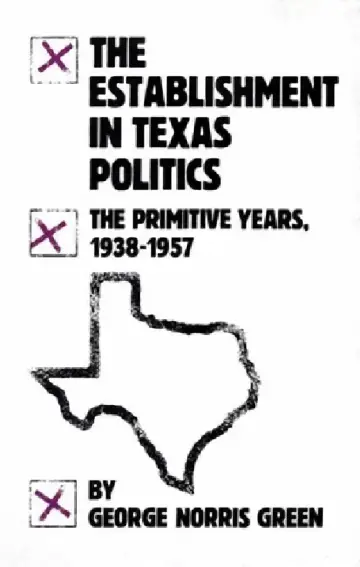 Cover of The Establishment in Texas Politics