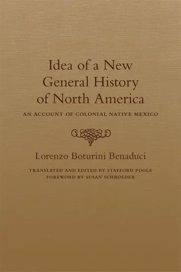 Cover of Idea of a New General History of North America