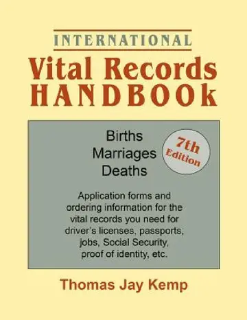 Cover of International Vital Records Handbook. 7th Edition