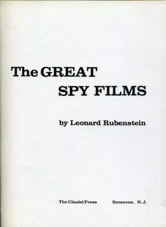 Cover of The Great Spy Films