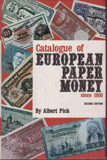 Cover of Catalogue of European Paper Money Since 1900