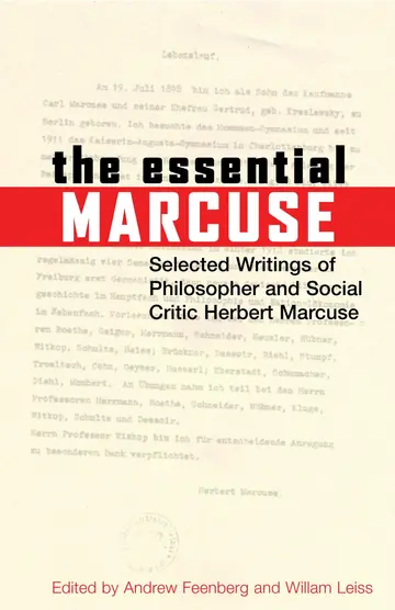 Cover of The Essential Marcuse