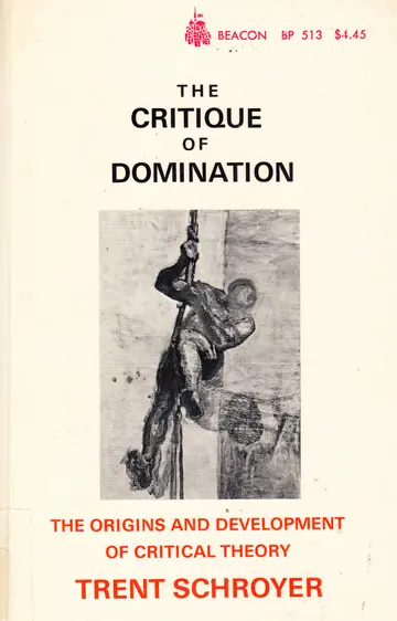 Cover of The critique of domination