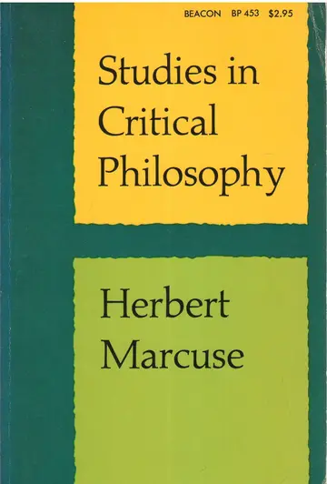 Cover of Studies in critical philosophy