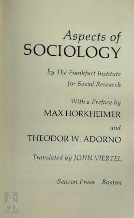 Cover of Aspects of sociology