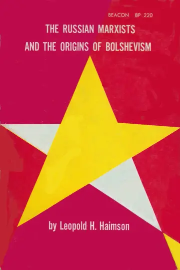 Cover of Russian Marxists and the Origins of Bolshevism