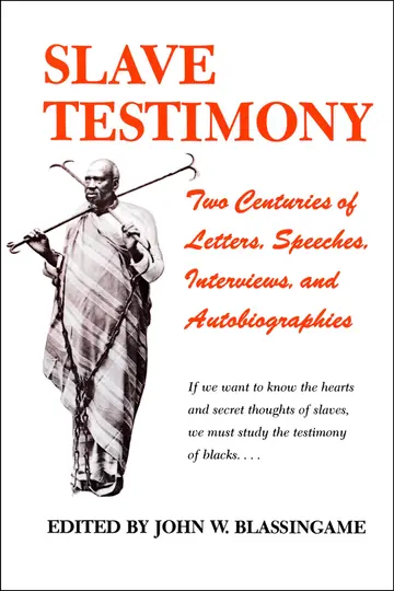 Cover of Slave Testimony