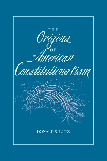 Cover of The Origins of American Constitutionalism