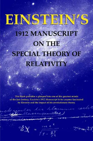 Cover of Einstein's 1912 Manuscript on the Special Theory of Relativity