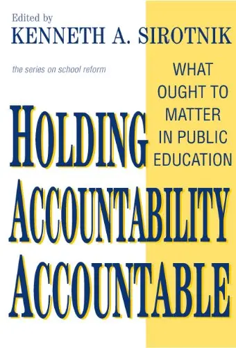 Cover of Holding Accountability Accountable