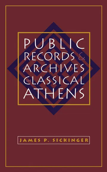 Cover of Public Records and Archives in Classical Athens