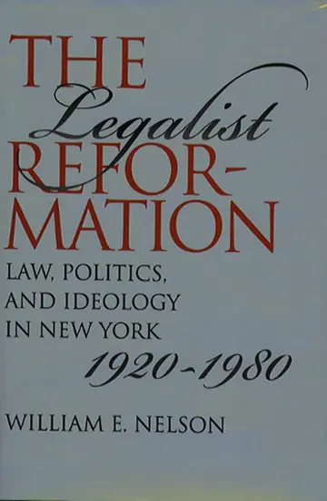 Cover of The Legalist Reformation