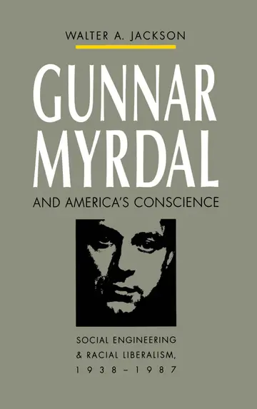 Cover of Gunnar Myrdal and America's Conscience