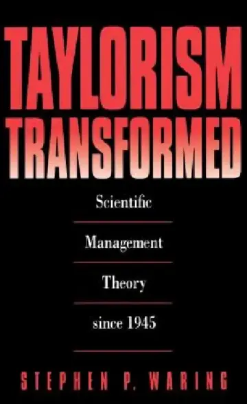 Cover of Taylorism Transformed