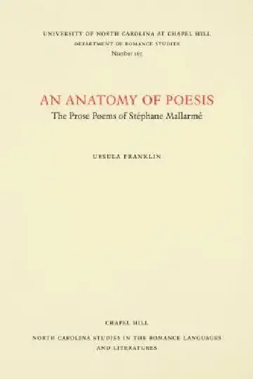 Cover of An Anatomy of Poesis