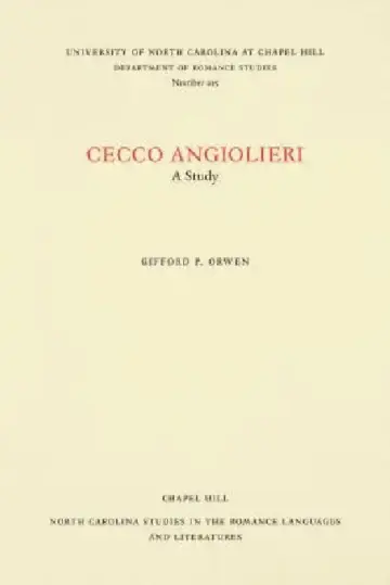 Cover of Cecco Angiolieri