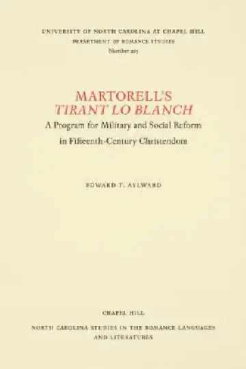 Cover of Martorell's Tirant lo Blanch