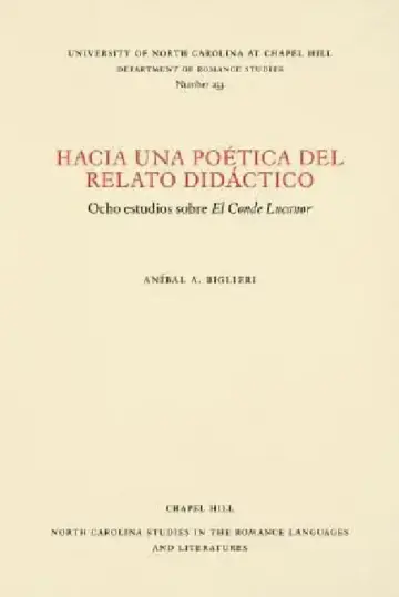 Cover of Hacia una poética del relato didáctico