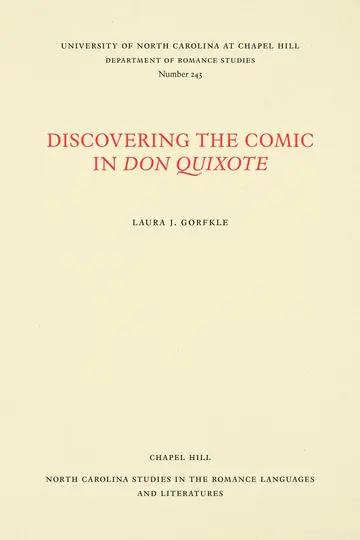 Cover of Discovering the Comic in Don Quixote
