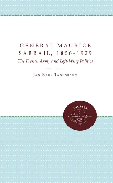 Cover of General Maurice Sarrail, 1856-1929