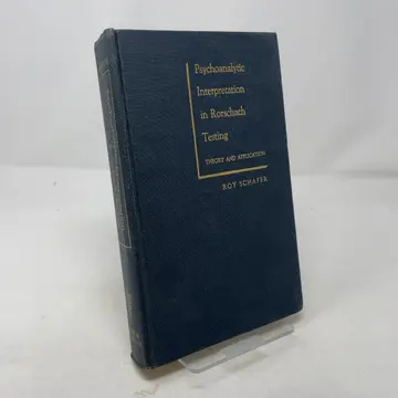 Cover of Psychoanalytic Interpretation in Rorschach Testing