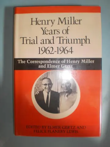 Cover of Henry Miller Years of Trial and Triumph, 1962-1964