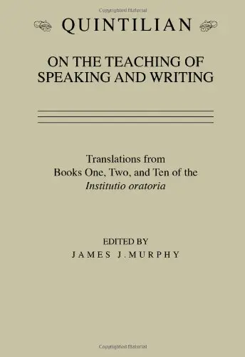 Cover of Quintilian on the Teaching of Speaking and Writing