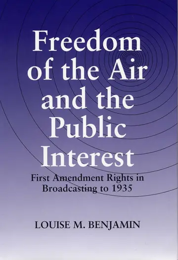Cover of Freedom of the Air and the Public Interest
