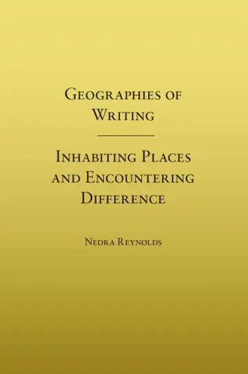 Cover of Geographies of Writing