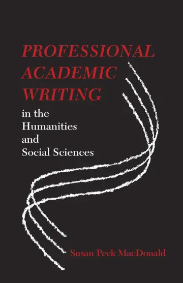 Cover of Professional Academic Writing in the Humanities and Social Sciences