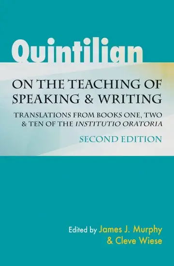 Cover of Quintilian on the Teaching of Speaking & Writing