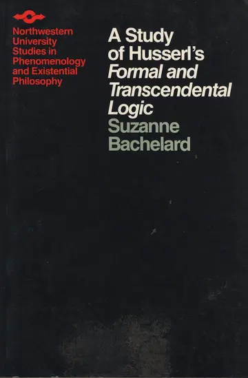 Cover of A Study of Husserl's Formal and Transcendental Logic