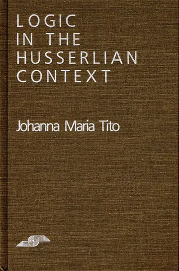Cover of Logic in the Husserlian Context