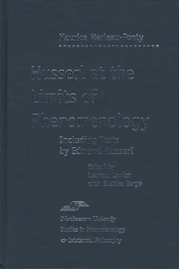 Cover of Husserl at the Limits of Phenomenology