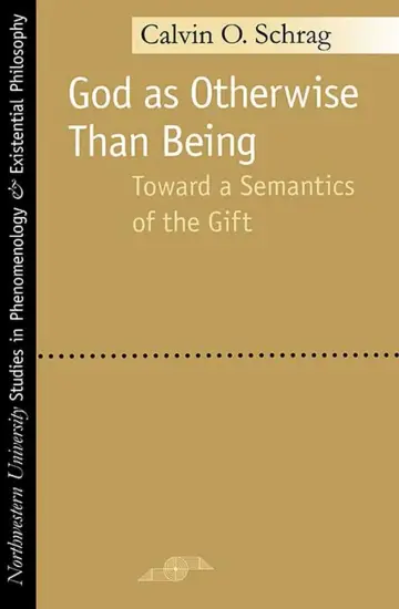 Cover of God as Otherwise Than Being