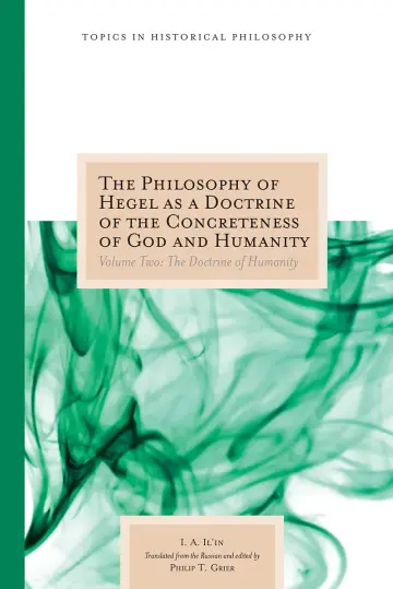 Cover of The Philosophy of Hegel as a Doctrine of the Concreteness of God and Humanity