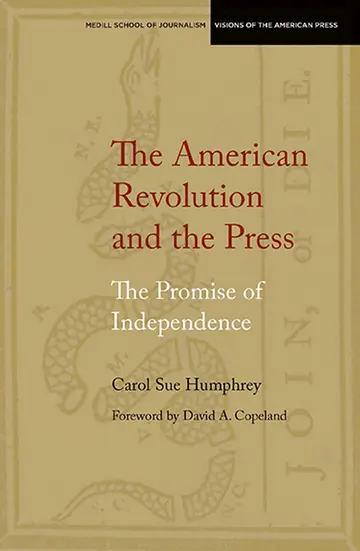 Cover of The American Revolution and the Press