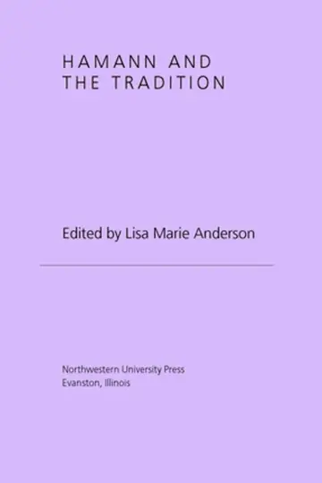 Cover of Hamann and the Tradition