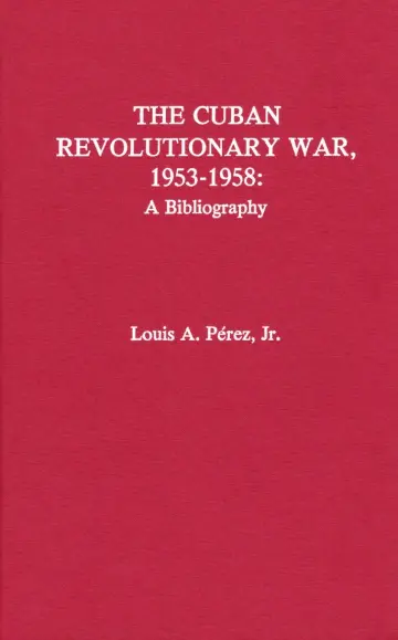 Cover of Cuban Revolutionary War, 1953-59
