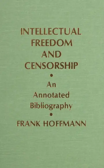 Cover of Intellectual Freedom and Censorship