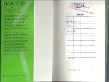 Cover of Mask and Scene
