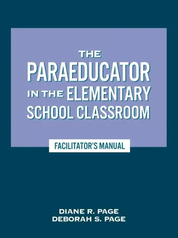 Cover of The Paraeducator in the Elementary School Classroom