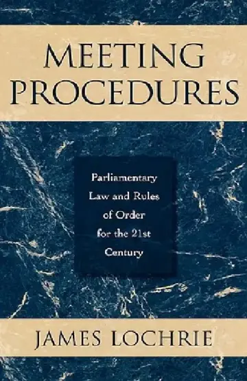 Cover of Meeting Procedures