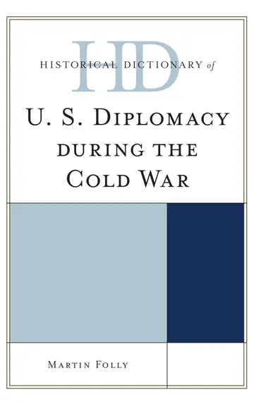 Cover of Historical Dictionary of U.S. Diplomacy during the Cold War