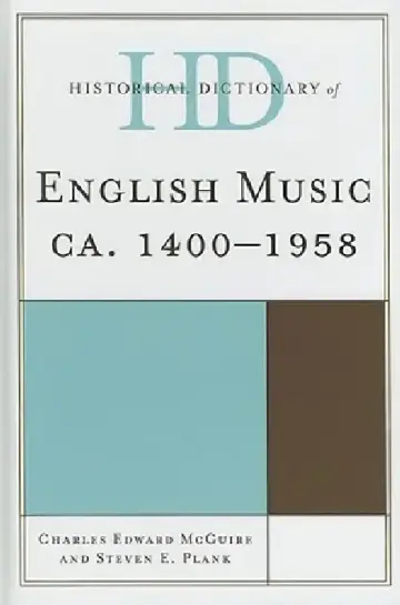 Cover of Historical Dictionary of English Music