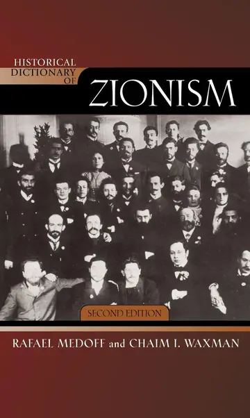 Cover of Historical Dictionary of Zionism