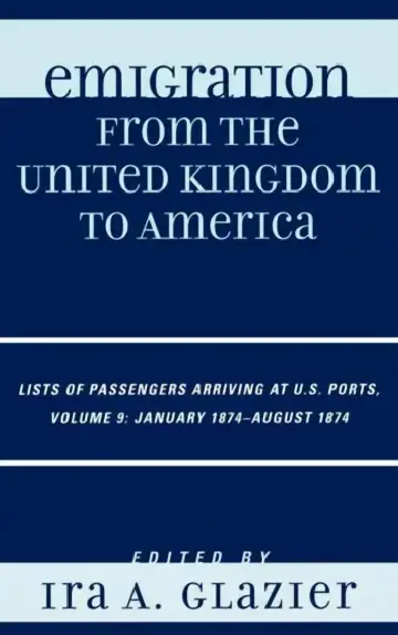 Cover of Emigration from the United Kingdom to America