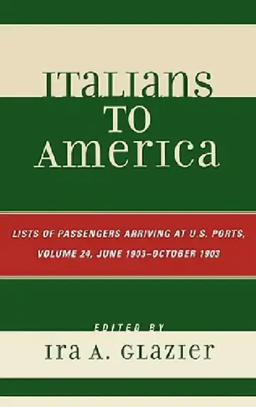 Cover of Italians to America