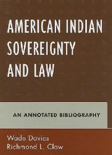 Cover of American Indian Sovereignty and Law