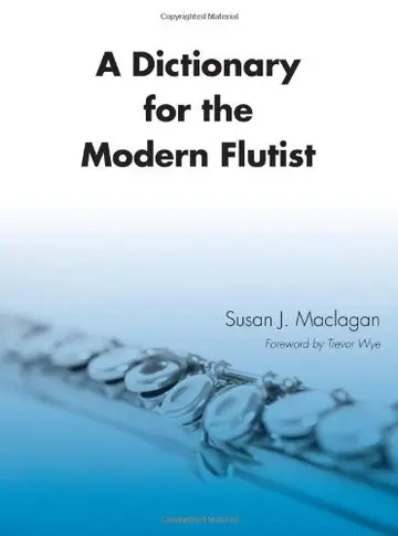 Cover of A Dictionary for the Modern Flutist